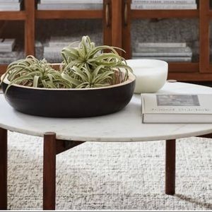 COPY - Pottery Barn Hand Carved Wooden Tray Bowl New